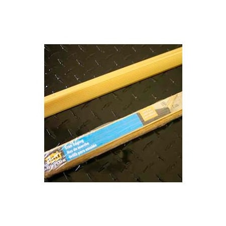 M-D Building Products M-D Stair Edging, Fluted, 72L, Satin Brass, Screw Nails 79103